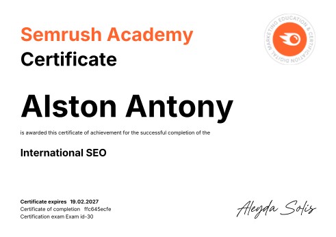 International SEO - Semrush